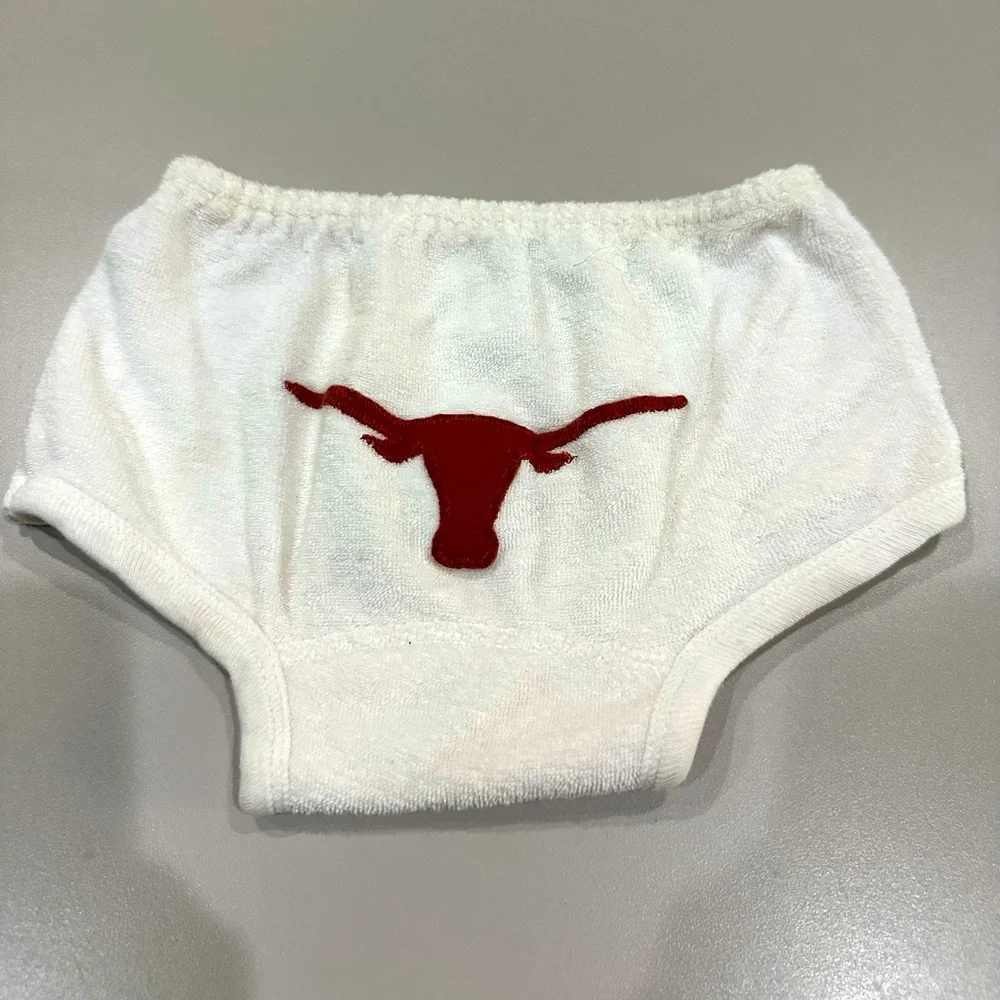 University of Texas Longhorn Diaper Cover. Size 0-6 Months. Great Condition!